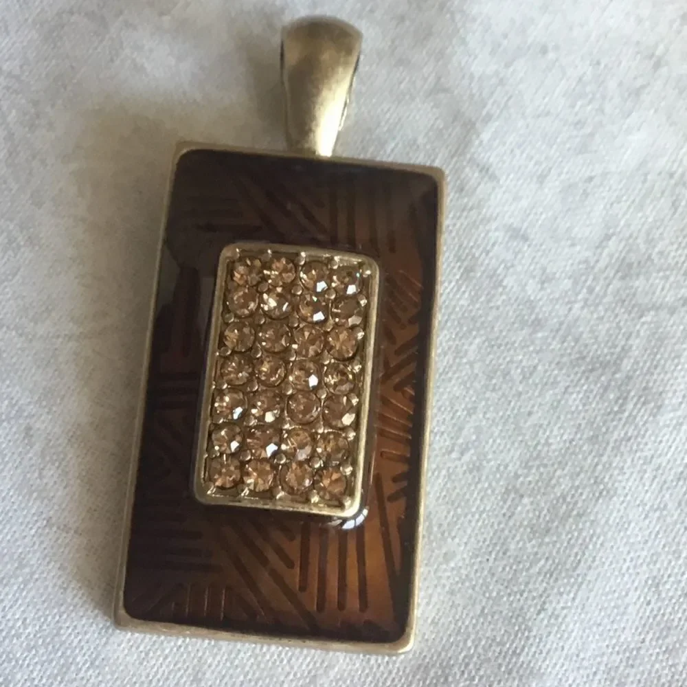 $10 ea or 3/$20. Champagne Crystal Pendant